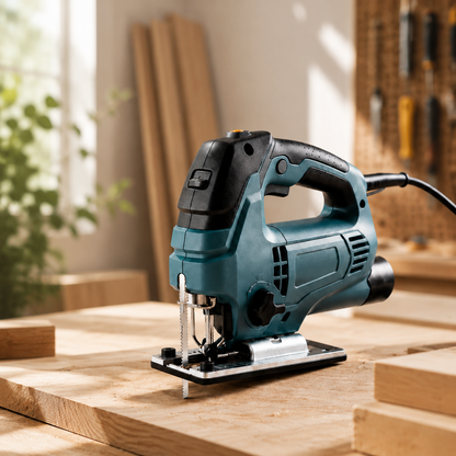 Electric Curve Saw with Dust Blower, Adjustable Speed Jigsaw for DIY & Home Improvement